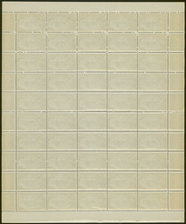 1947, 10 C slate Local scenes complete sheet of 50 stamps, the sheet ...