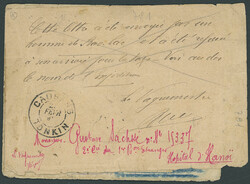 1896, unique multiple misdirected letter from CAO BANG / TONKIN 21.10 ...