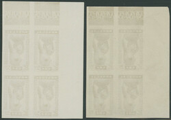 1938, local girl, denominations of 35 C, 55 C, 1 F, and 2.50 F in ...