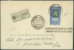 100 L, Dante-Gesellschaft mit zusätzlicher Inschrift ISOLE ITALIANE ...