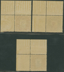 Landeswappen, kompletter Satz postfrischer Eckrandstücke oben rechts ...