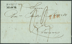 1835, CHOLERA-Brief, schwarzer L2 JASSY 16. OCT auf komplettem ...