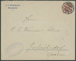 10 Pfg "Hoechster Postfälschung" braunrosa, 2. Auflage, ...