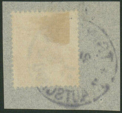 10 Pfennig Krone/Adler, steiler Aufdruck "China", lilarot, ...