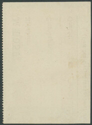 5 Mk 1. Ausgabe, sauber gestempelt auf Couponabschnitt, neuestes ...