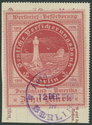 10 Mk 1. Ausgabe, sauber gestempelt auf Couponabschnitt, neuestes ...