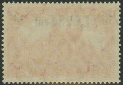 1 F 25 Cent auf 1 Mark karminrot Wertangabe des Aufdrucks unterhalb ...