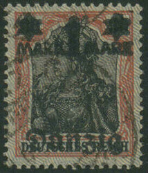 30 Pfennig mit Überdruck "DANZIG 1 Mark", zeitgerechte Entwertung, ...