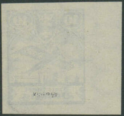 10 Pfg Flugpost VI 1924 Probedruck in geänderter Farbe blau Wz. 3 Y ...