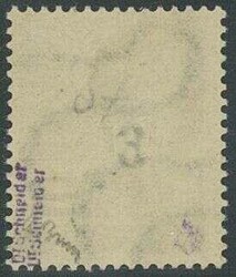 3 F auf 12 Pfg schwarzgrauoliv, der seltene Fehlaufdruck ungebraucht, ...