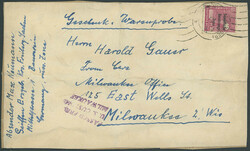 40 Pfg Arbeiter in EF auf komplettem Adressträger für eine "... ...