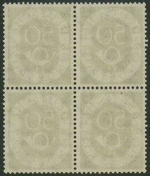 50 Pfg Posthorn im tadellos postfrischen Viererblock, keinerlei ...