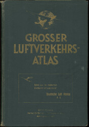 1926, GROSSER LUFTVERKEHRS-ATLAS, einmaliges Buch mit der ...