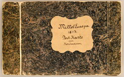 1813, postnapoleonische Reisekarte, Post- und Reise-Karte von ...