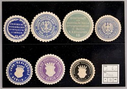 SIEGELMARKEN aus ca. 1880-1920, umfangreicher Bestand mit mehreren ...