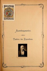 AUSSTELLUNGS-MARKEN, sehr frühes herrlich dekoriertes Jugendstil ...