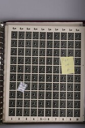 1946, 2 Pfg Ziffer, über 150 Schalterbogen in 2 Alben, sämtlich mit ...