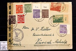 1946, ca. 20 Belege, darunter einige Einschreiben, Eilzustellung ...