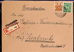 1946-1948, Kontrollrat I und II, ein Posten R-Briefe, dabei ...