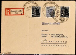 1946-1948, Kontrollrat I und II, ein Posten R-Briefe, dabei ...