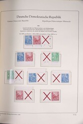 1955-1990, postfrisch in zwei dicken Vordruckalben, bis auf ...