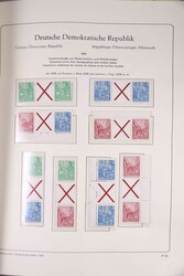 1955-1990, postfrisch in zwei dicken Vordruckalben, bis auf ...