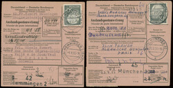 1950er-Jahre, über 150 Auslands-Postanweisungen nach Frankreich und ...