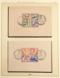 BERLIN 1936, erstaunliche Sammlung der Olympia-Blocks in großer ...