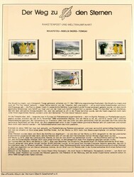 DER WEG ZU DEN STERNEN, Abo-Sammlung mit postfrischen Werten, Blocks ...