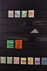 1843-1950, meist gestempelte und wenig ungebrauchte Sammlung von ...