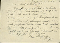 Polarfahrt 1931, Friedrichshafen - Leningrad, Karte mit viel Text ...