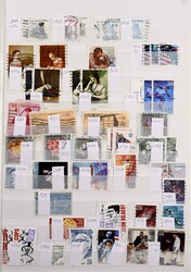 1869-1990 (ca)., umfangreicher Bestand in sechs Einsteckbüchern, ...