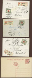 1919-1920, kleiner Posten von 7 Belegen des kurzlebigen Freistaates, ...