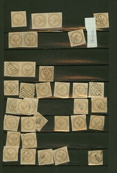 1859-1865, 1 C bis 40 C Adler im Doppelkreis, eine Auswahl ...