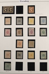 1852-2000, postfrisch/ungebraucht und zusätzlich gestempelte ...