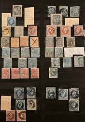 1855-1965, ältere gestempelte, später auf postfrisch wechselnde ...