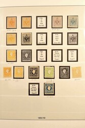 1850-1937, sehr umfangreiche meist postfrische und vor 1900 auch ...