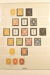 1850-1937, sehr umfangreiche meist postfrische und vor 1900 auch ...