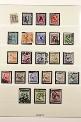 1852-1983 in 6 Lindner-Alben, gemischt geführt gestempelt und ...