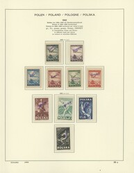 1950, Sammlung "Groszy"-Aufdrucke, insgesamt 140 Marken, dabei auch ...