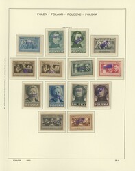 1950, Sammlung "Groszy"-Aufdrucke, insgesamt 140 Marken, dabei auch ...