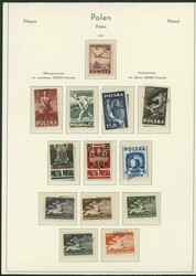 1950, Sammlung "Groszy"-Aufdrucke, insgesamt 124 Marken, dabei auch ...