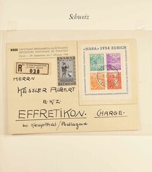 1851-1955, allermeist gestempelte Sammlung mit u.a. einigen Blöcken ...