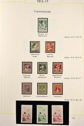 1913-1983, postfrisch und ab 1968 ebenfalls gestempelt geführte ...