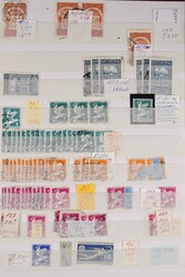 1919-1969 (ca.), unzählige PLATTENFEHLER, meist gestempelt und mit ...