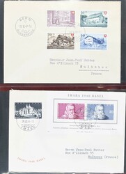 1937-2000, Partie Briefe im Album, insgesamt ca. 180 Stück mit ...
