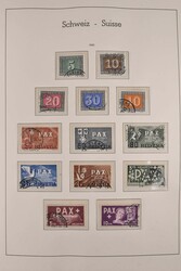 1945-1979/80, postfrisch und zusätzlich gestempelt/auf Beleg ...