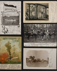 1897-1917, Bestand mit 120 gelaufenen Belegen (Briefe, Ansichtskarten ...