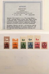 1920, ungebraucht und postfrisch, dabei ALLENSTEIN mit den nicht ...