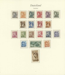 1947-1959, bis auf Europarat 1950 gemäß Stichproben postfrisch und ...